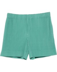 Homme Plissé Issey Miyake - Pleated-Texture Elasticated-Waist Shorts - Lyst