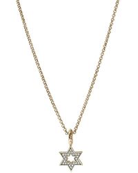 John Hardy - 14K Jh Essential Star Of David Diamond Necklace - Lyst