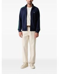 Polo Ralph Lauren - Logo-Embroidered Side-Stripe Zip-Up Sweatshirt - Lyst
