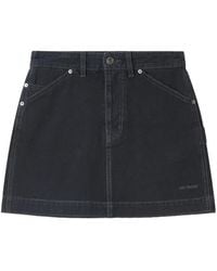 we11done - Logo-Patch Mini Skirt - Lyst