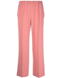 Alberto Biani - Cropped Wide-Leg Trousers - Lyst