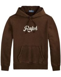 Polo Ralph Lauren - Logo-Print Drawstring Hoodie - Lyst