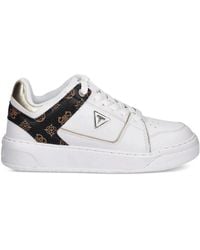 Guess - Logo-Plaque Panelled Sneakers - Lyst