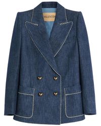 Valentino Garavani - Chambray Denim Jack - Lyst