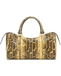 Mansur Gavriel - Onda Snakeskin-Effect Leather Satchel Bag - Lyst