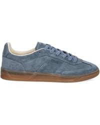 BOSS - Suede Leather Sneakers - Lyst