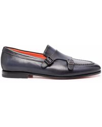 Santoni - Side Buckle-Fastening Monk Shoes - Lyst