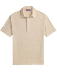 Ralph Lauren - Embroidered Linen Polo Shirt - Lyst
