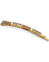 Etro - Logo-Lettering Rhinestone Hair Clip - Lyst