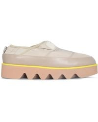 MSGM - Platform Logo Patch Sneakers - Lyst