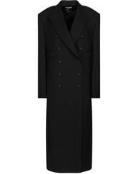 Dolce & Gabbana - Double-Breasted Wool Gabardine Overcoat - Lyst