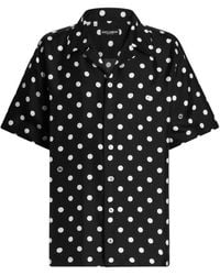 Dolce & Gabbana - Chemise En Sergé À Pois - Lyst
