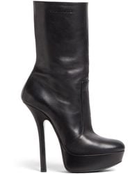 DSquared² - 120mm Logo-debossed Leather Boots - Lyst