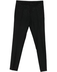 Patrizia Pepe - Rhinestone-Embellished Trousers - Lyst