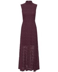 ROTATE BIRGER CHRISTENSEN - High Neckline Mini Dress With Back Zip Closure - Lyst