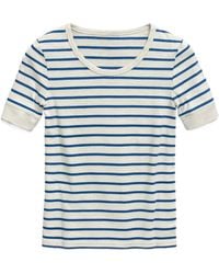 A.P.C. - Striped T-Shirt - Lyst