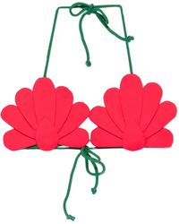 FARM Rio - Scalloped-Edge Triangle Bikini Top - Lyst