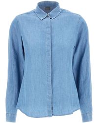 Fay - Chambray-Hemd - Lyst