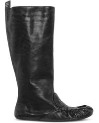 Acne Studios - Kniehohe Slouch Stiefel Mit Mokassins - Lyst