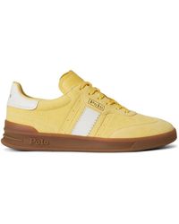 Polo Ralph Lauren - Suede Stripe Leather Sneakers - Lyst