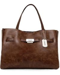 DKNY - Bryar Twist-Lock Logo-Tag Tote Bag - Lyst