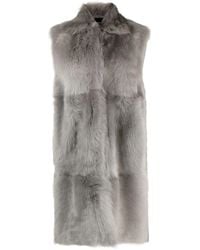Fabiana Filippi - Sleeveless Faux-Fur Coat - Lyst