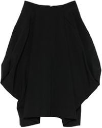 Comme des Garçons - Draped Asymmetric Midi Skirt - Lyst