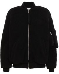 Laneus - Bouclé-Knit Bomber Jacket - Lyst