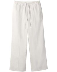 Calvin Klein - Drawstring Wide-Leg Trousers - Lyst