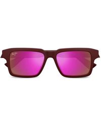 Maui Jim - Kahiko Rectangle-Frame Sunglasses - Lyst