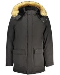 Guess - Faux-Fur Trim Hooded Parka Coat - Lyst