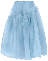 Ermanno Scervino - Ruffled Tiered Midi Skirt - Lyst