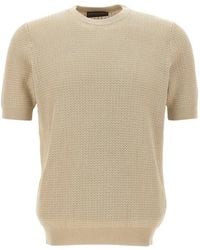 FILIPPO DE LAURENTIIS - Interwoven-Pattern Cotton Sweater - Lyst