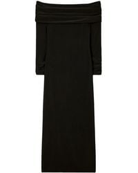 Tory Burch - Off-Shoulder Long-Sleeved Dress - Lyst