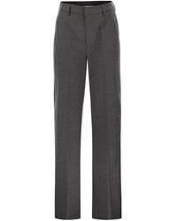 Dondup - Logo-Detail Tailored Trousers - Lyst