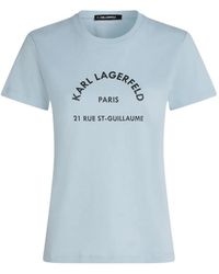 KARL LAGERFELD - Rue St-Guillaume Glitter T-Shirt - Lyst