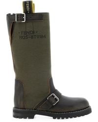 Fendi - Commando Leather Boots - Lyst