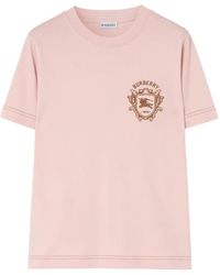 Burberry - Knight Crest Cotton T-Shirt - Lyst