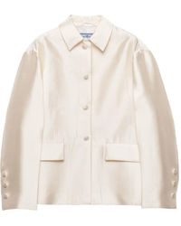 Prada - Three-Button Flap-Pocket Jacket - Lyst