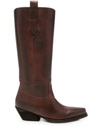 Ann Demeulemeester - Leather Knee-High Boots - Lyst