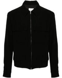 Sandro - Crinkled Zip-up Shirt Jacket - Lyst