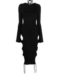 ANDREADAMO - Cut-Out Detail Knitted Dress - Lyst