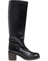 Odissi - 70Mm Leather Block-Heel Knee-High Boots - Lyst