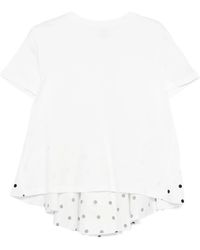 Parlor - Polka Dot Ruffled Blouse - Lyst