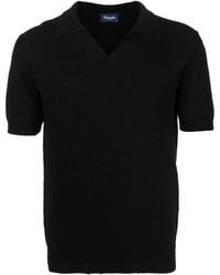 Drumohr - Jersey Short-Sleeved Polo Shirt - Lyst