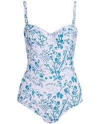 Erdem - Botanical-Print Swimsuit - Lyst