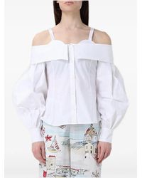 Antonio Marras - Off-Shoulder Blouse Met Pofmouwen - Lyst