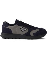 Prada - Prax Triangle-Logo Lace-Up Sneakers - Lyst