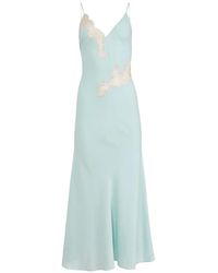 Fleur du Mal - Juliet Lace Long Slip Dress - Lyst