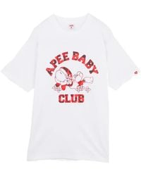 AAPE BY A BATHING AP - Apee Baby Club Printed T-Shirt - Lyst